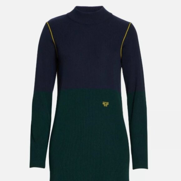 TORY BURCH SPORT Performance Knit Cashmere Mix CoolMax Sweater Dress S ($380) - Picture 4 of 7